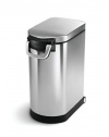 simplehuman 30-Liter Pet Food Storage Can, Brushed Stainless Steel