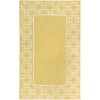 Liora Manne Spello Chain Border Yellow Outdoor Rug 5' x 7'6