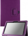 HHI Asus Eee Pad Transformer Prime TF201 Case UrbanFlip Series with Viewing Stand - Purple (Package include a HandHelditems Sketch Stylus Pen)