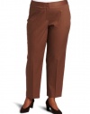 AK Anne Klein Women's Plus Size Slim Leg Pant