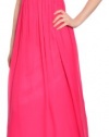 AIDAN MATTOX Silk Chiffon Embroidered Gown Dress 6