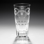 Elizabeth is beautifully hand cut with delicate flowers, on generously sized glasses. Completely hand made, this design is perfect for stylish entertaining. It is a very popular pattern that is appearing on many wedding lists.