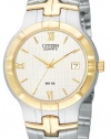 Citizen Quartz Date Two Tone White Dial Men's Watch - BK2324-51A