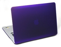 KHOMO Purple Rubberized Satin Soft Touch Hard Shell Case Cover for Apple MacBook Air 13'' For new 2010 & 2011 models (including newly released Macbook air)