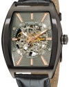 Stuhrling Original Men's 182C3.33F51 Leisure Millennia Master Automatic Skeleton Gunmetal Watch Set