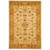 Safavieh AN543C 8-Feet Anatolia Collection Handmade Hand-Spun Wool Square Area Rug, Ivory and Gold