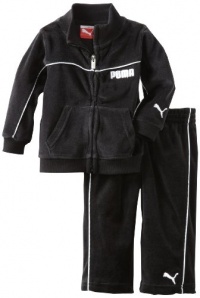 Puma - Kids Baby-Boys Infant Promo Velour Set, Black, 18 Months