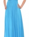 Aidan Mattox Silk Chiffon Beaded Sequins Eve Gown Dress