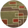 Structure Labyrinth Rug Rug Size: Round 6'