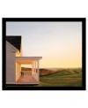 Escape to the rolling hillside with the Seven PM canvas print. A softly setting sun blankets a classic country house and acres of lush farmland in warm, golden light. By artist Edward Gordon.