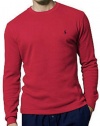 Polo Ralph Lauren Sleepwear Men's Long Sleeve Thermal T-shirt (X-Large, Red)