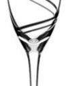 Luigi Bormioli Black Swirl 7-1/2-Ounce Champagne Flute Stem, Set of 4