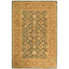 Safavieh AN549B 9-Feet by 12-Feet Anatolia Collection Handmade Hand-Spun Wool Area Rug, Blue and Brown