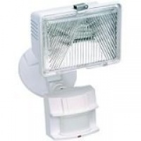 Heath Zenith SL-5525-WH 250-Watt Quartz Motion-Sensing Light, White