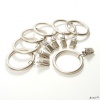 Anello Premium Drapery Clip Rings - Extra Thick - Set of 14pcs - Satin Nickel