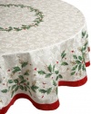 Lenox Golden Holly 70-inch Round Tablecloth