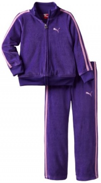 Puma - Kids Girls 2-6X Velour Set, Princes Purple, 5