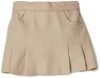 Nautica Sportswear Kids Girls 2-6x Poly Pleated Scooter, khaki, 4