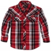 LRG - Kids Boys 8-20 Unbiased Woven Shirt, Red, Medium