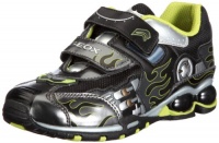 Geox Fighter 26 Sneaker (Toddler/Little Kid),Lead/Lime,29 EU (11 M US Little Kid)