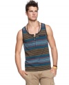 Single file stye. This striped tank from Bar III is perfect for your summer lineup.