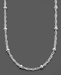 Better than your basic chain, this beautiful sterling silver necklace by Giani Bernini features shining beads. Approximate length: 20 inches.