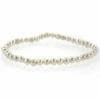 Genuine Freshwater Cultured White Pearl 4mm Stretch Bracelet