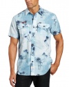 Nautica Men's Short Sleeve Allover Palm Print