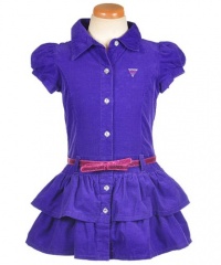 Guess Corduroyal Dress (Sizes 4 - 6X) - purple, 4