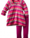 Little Ella Baby-girls Infant Pippa Tunic Set, Amethyst, 6-12 Months