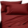 Queen Size Burgundy 6pc Sheet Set 1200 TC Deep Pockets (God Loves U)