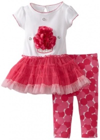 Sweet Heart Rose Baby-girls Infant Birthday Theme Legging Set, Pink/White, 18 Months