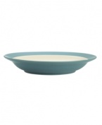 Make everyday meals a little more fun with Colorwave dinnerware from Noritake. Mix and match the pasta bowl in turquoise and white with rim, coupe and square pieces for a tabletop that's endlessly stylish.