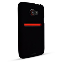 Technocel HTCE4TSBK Black Silicon Case for HTC EVO 4G LTE - 1 Pack - Non-Retail Packaging - Black