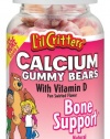 L il Critters Calcium Gummy Bears with Vitamin D, 60-Count Bottles (Pack of 4)