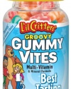 L'il Critters Groovy Gummy Vites Multi-Vitamin & Mineral, Swirly Bears, 70-Count Bottles (Pack of 4)