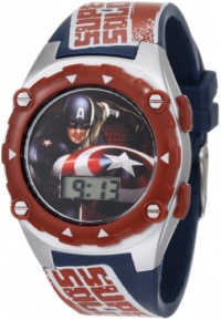 Disney Kids' CPT003T Captain America gift tin set Watch