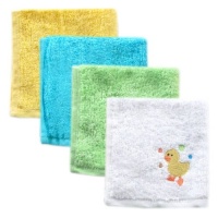 Luvable Friends 4 Pack Super-Soft Washcloths,