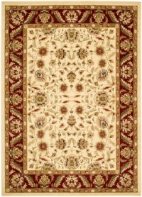 Area Rug 6x9 Rectangle Traditional Creme - Red Color - Safavieh Lyndhurst Rug from RugPal