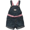 OshKosh BGosh Gingham Denim Shortalls DENIM 12 Mo