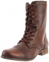 Steve Madden Women's Troopa Boot,Brown Leather,5.5 M US