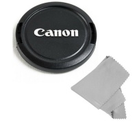 CowboyStudio 58MM Lens Cap Snap-On for CANON Rebel (T4i T3i T3 T2 T2i T1i XT XTi), CANON EOS (1100D 650D 600D 550D 500D 450D 400D 350D) + Microfiber Cleaning Cloth