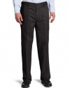 Dockers  Men's Comfort Khaki D4 Relaxed Fit Flat Front Pant,Dark Charcoal Heather,36X34