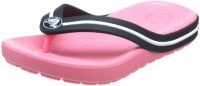 Crocs Crocband Flipswitch Sandal (Toddler/Little Kid),Pink Lemonade/Navy,10-11 M US Toddler