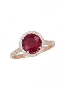 Effy Jewlery Gemma Ruby and Diamond Ring, 2.76 TCW Ring size 7