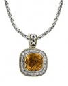 Effy Jewlery Balissima Citrine and Diamond Pendant, 6.6 TCW