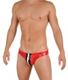 Mens Sexy PVC Zipper Bikini Brief Underwear By Gary Majdell Sport