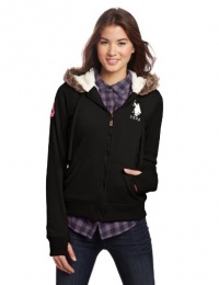 US Polo Assn. Juniors Fleece Hoody With Sherpa Lining