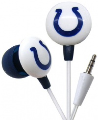 iHip NFF10200INC NFL Indianapolis Colts Mini Ear Buds, Blue/White