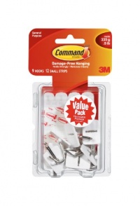 Command Small Wire Hooks Value Pack, 9-Hook